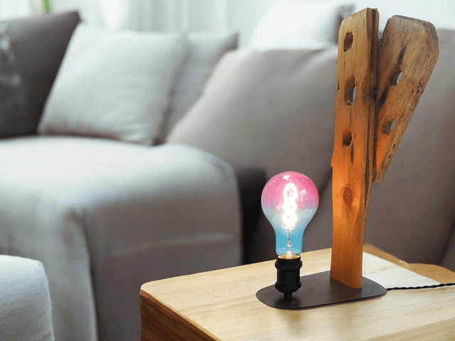 Lampe bois 