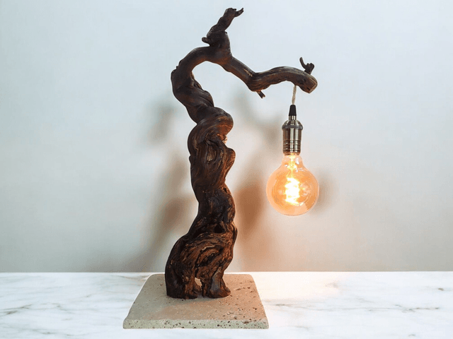 Lampe pied de vigne