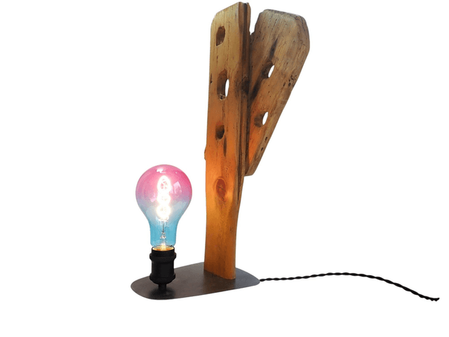 Lampe bois 