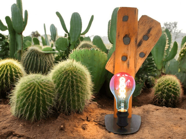 Lampe bois 